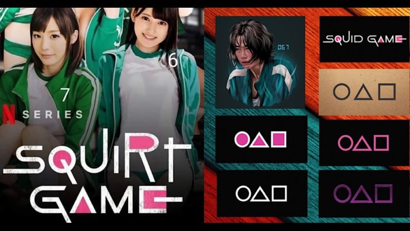 喷游戏（第 2 集）鱿鱼游戏 [韩国、日本、亚洲、色情、性别、女同性恋、山雀、摩洛伊斯兰解放阵线、青少年、铁杆、色情、肛门、模仿