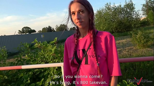 Crazy lost assistant missed bus &amp_ love ride on cock in van