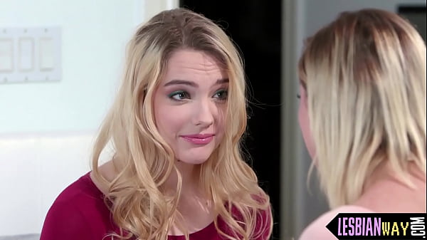 Tribbing lesbians orgasm after foreplay