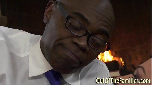 Amateur sucking black rod