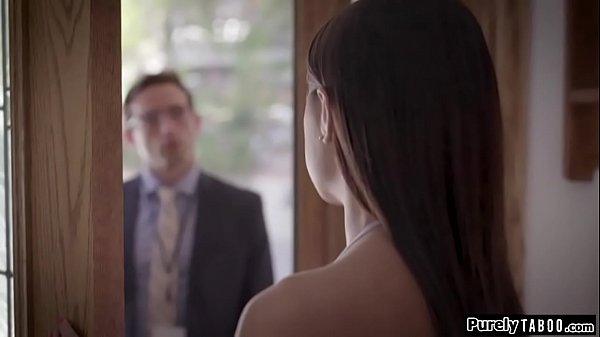 Asian teen by angry census taker to throat his cock