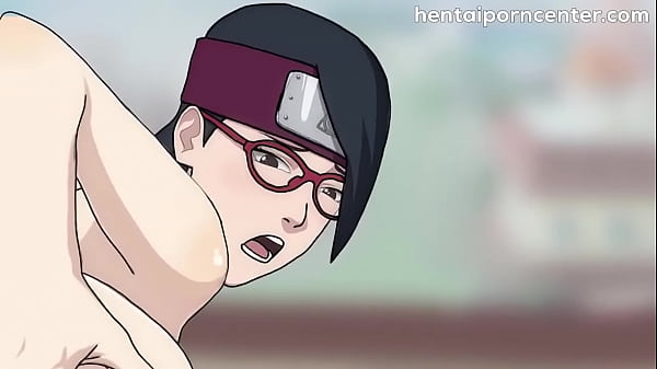 Die erwachsene Sarada hat Sex mit Naruto, sie reitet den Schwanz des Hokage