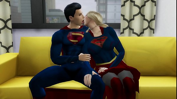 Superman scopa Supergirl dopo aver sconfitto i cattivi DC PORN