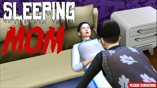 Menina coreana depois de compartilhar o mesmo quarto, madrasta asiática e enteado fazem sexo