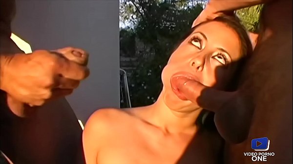 Elly Jaine, a curious little naughty girl, treats herself to a threesome