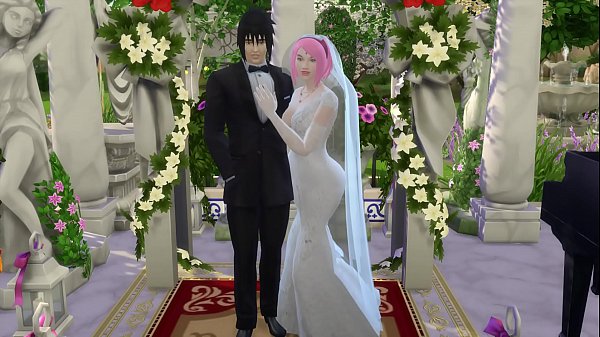 Sakuras Hochzeit Teil 1 Naruto Hentai Netorare Ehefrau als Braut verkleidet, betrogen Cuckold Ehemann Anime
