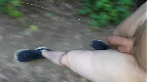 walking naked outdoors
