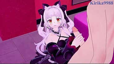 Tokino Sora and Murasaki Shion (Nekomimi Mode) intense sex. - Hololive VTuber Hentai