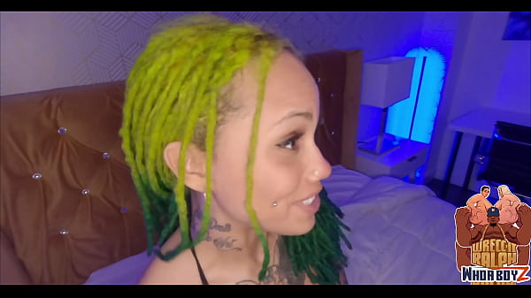 Sexy Ebony vagabunda WetKittyCity leva BBC batendo e amp_ facial