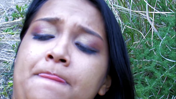 Troia amatoriale scopa all'aperto