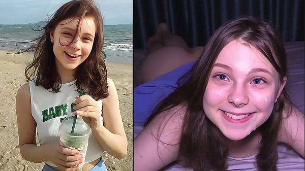 Se connecter à la plage - Cutie le fait jouir TROIS FOIS !