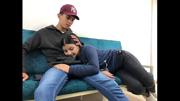 QUIET FRIEND REST - my 18 year old blonde FRIEND feels my cock in her mouth