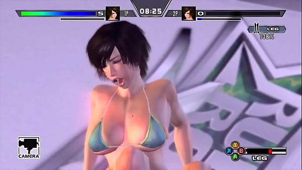 Rumble Roses XX Estiramiento de bloqueo de pierna de Reiko Hinomoto