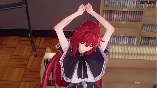 Akeno Scopata in biblioteca | HS DXD NTR Follia 2 | Guarda il film completo di 1 ora su Sheer &amp_ PTRN: Fantasyking3