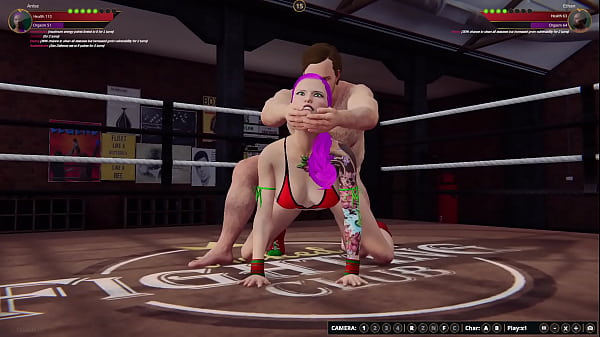 Ethan contra Anise Valentine (luchador desnudo 3D)