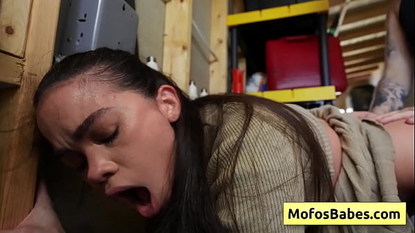 Horny brunette girl gets horny and fuck her gardener in his van (Angelina Moon, Logan Xander)