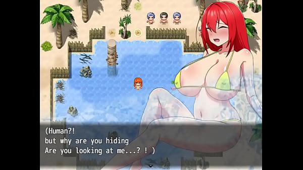 Die Protagonistin beschließt, die Gelegenheit zu nutzen, um einen Bikini zu tragen, und mehrere Männer beobachten sie – Rebecca und die bösen Flüche – Teil 6