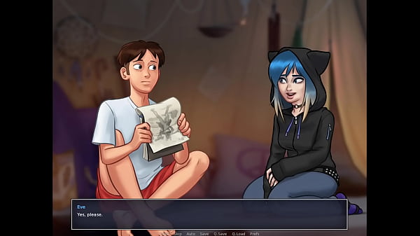 Gótico de cabelo azul é pego dando punheta na saga de verão