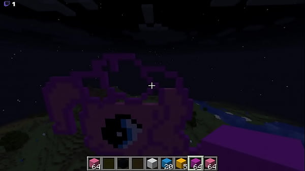 BAUEN VON HOT PINKIE PIE PIXEL ART IN MINECRAFT