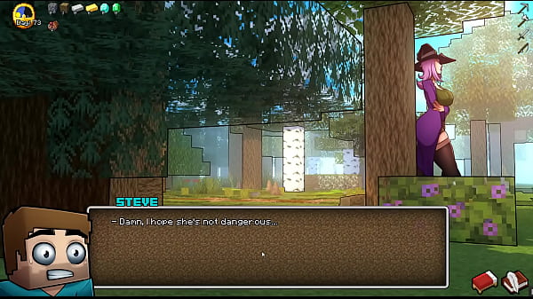 HornyCraft [Parody Hentai game PornPlay] Ep.13 enderman woman puts huge anal beads in her ass