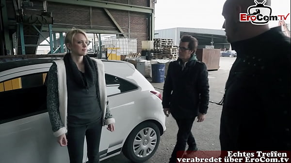 Stupida bionda tedesca raccolta per strada per doppio sesso vaginale