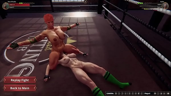 Aine O'_Rackie VS Kallan (luchador desnudo 3D)