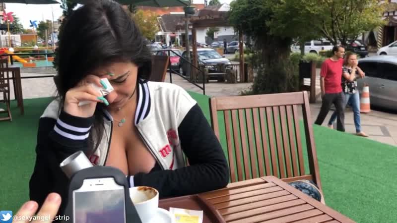 Beautiful girl cums in public from a remote vibrator emanuelly raquel